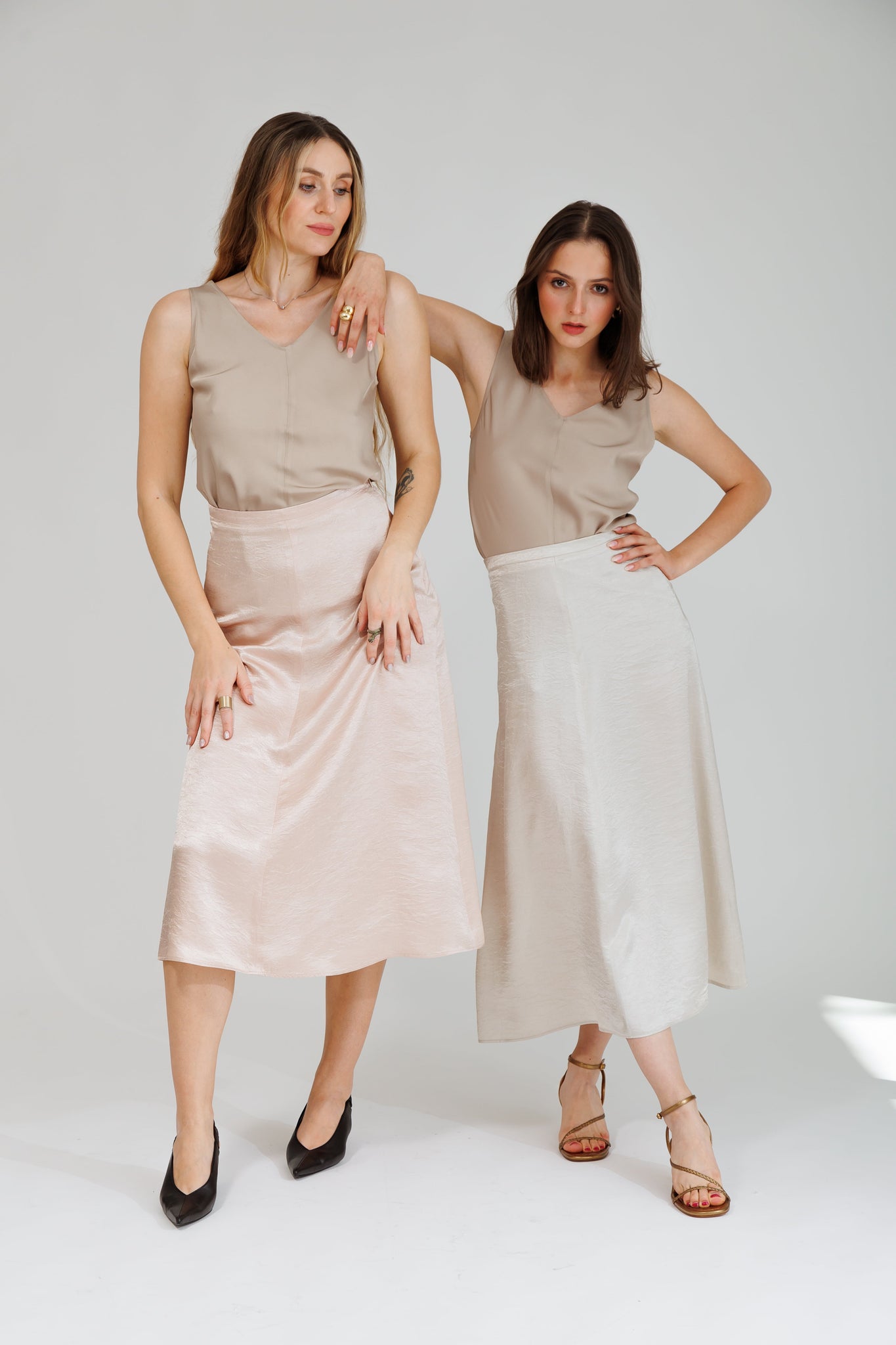NATI SKIRT IN SOFT BLUSH - interlue