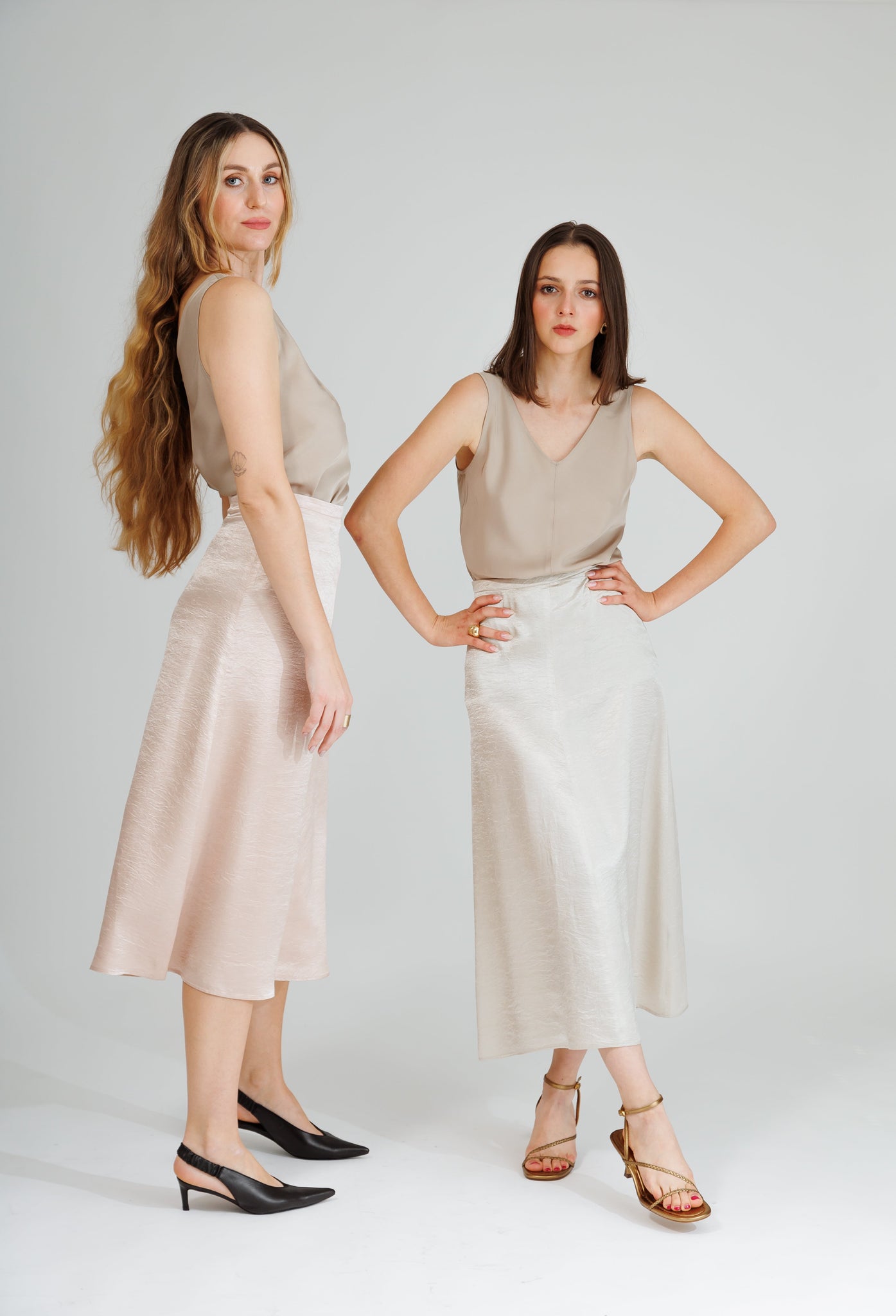 NATI SKIRT IN SOFT BLUSH - interlue