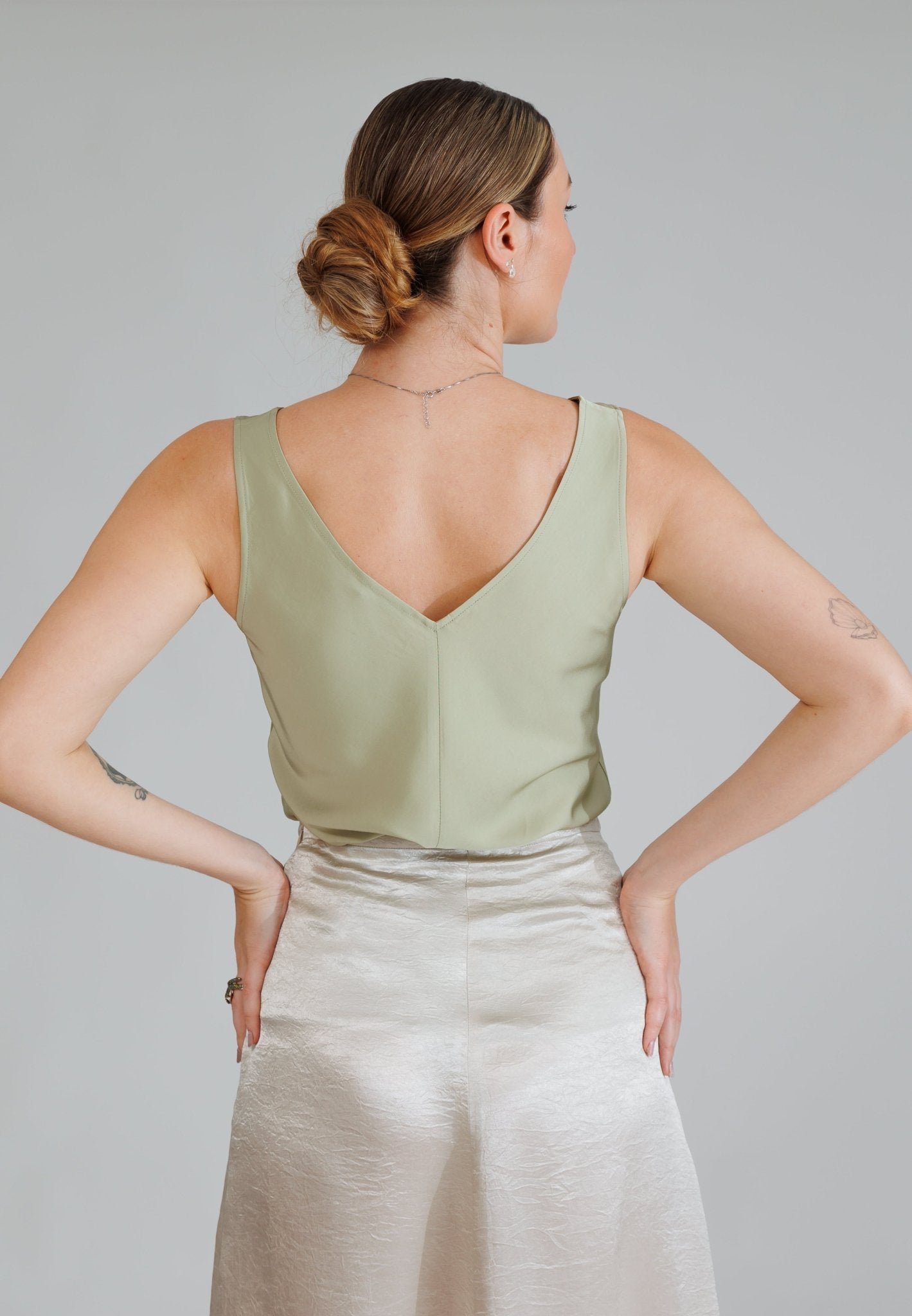 NATI SKIRT IN SILVER SNOW - interlue